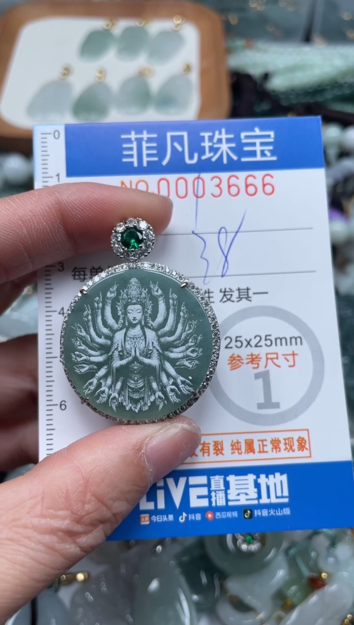 【闪购商品】翡翠颈饰未镶嵌00..3666