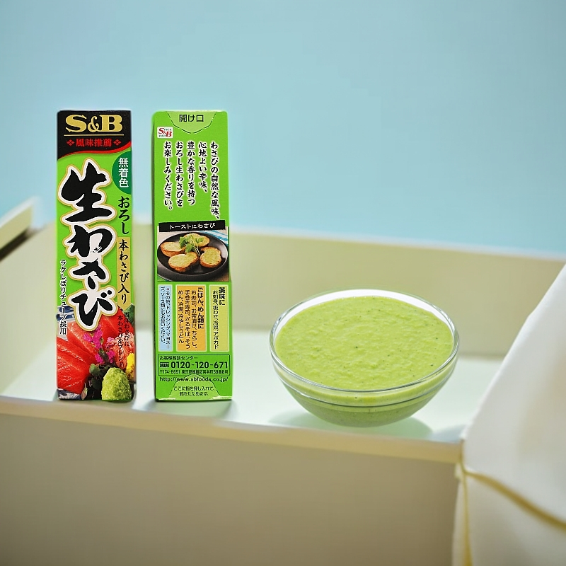 原装日本进口 芥末辣根山葵日式调味生鱼片刺身寿司调味料
