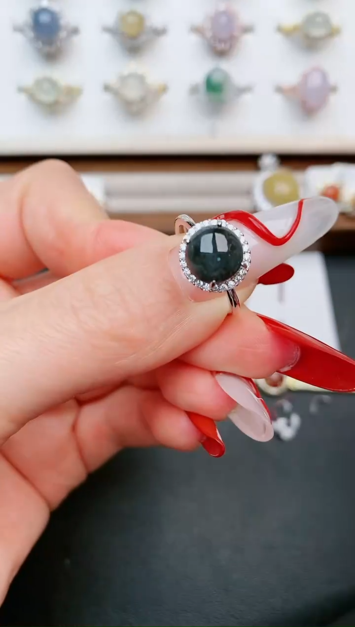 【闪购商品】翡翠戒指银S925镶嵌......