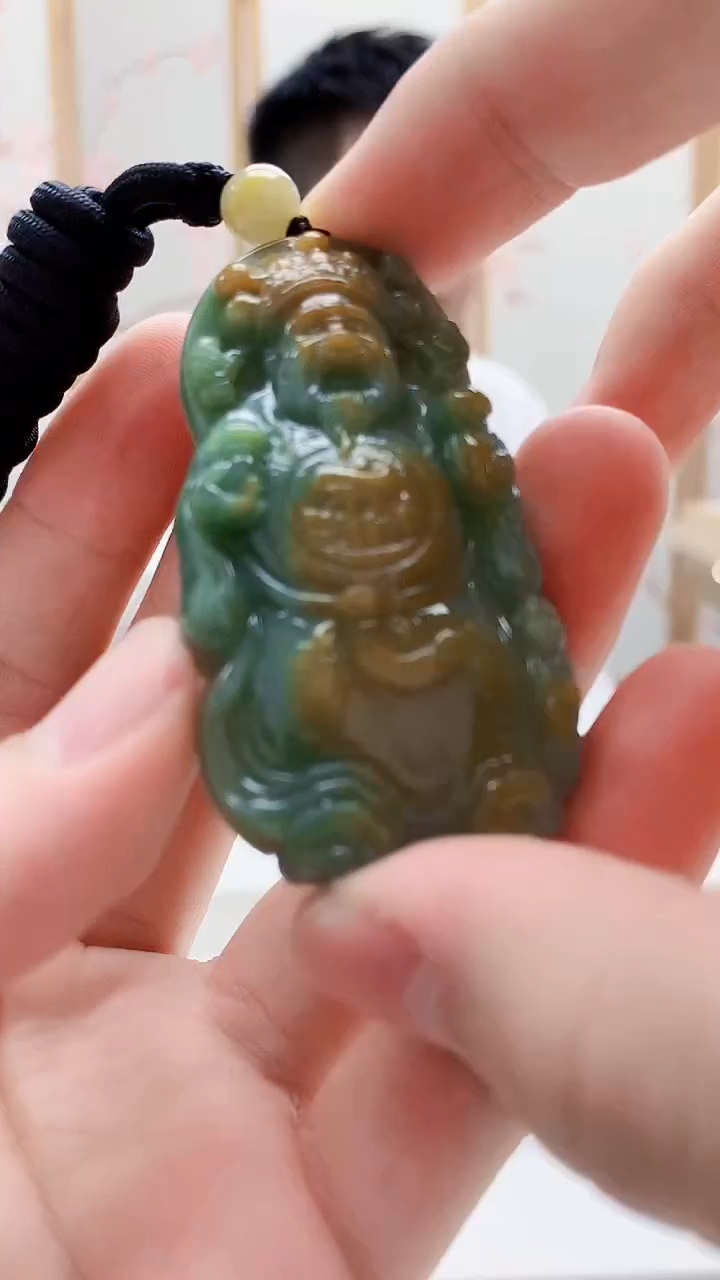 未镶嵌定制翡翠5028bb-毛货挂件73
