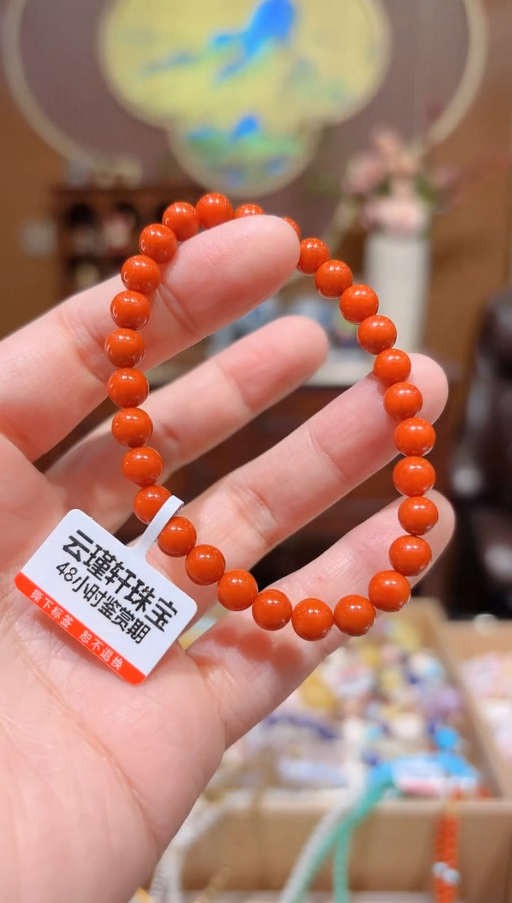 【闪购商品】南红玛瑙手串未镶嵌设计款珠串6