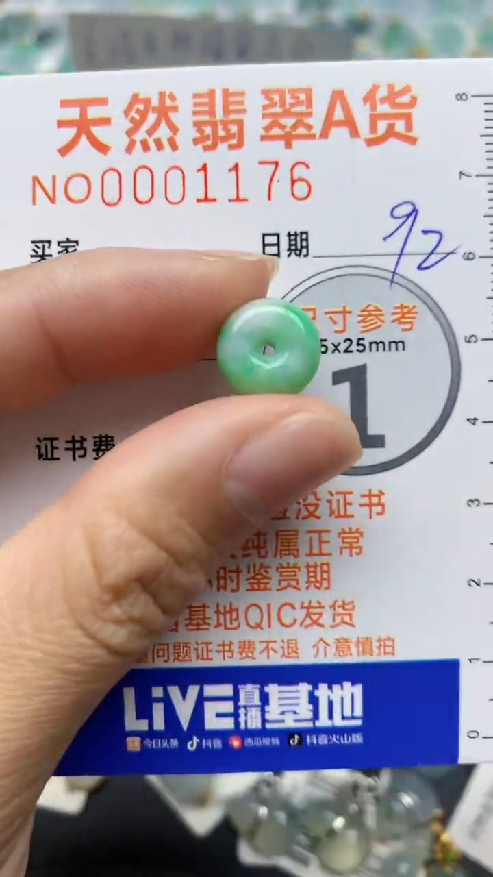 【闪购商品】翡翠颈饰未镶嵌天然缅甸A货翡翠92