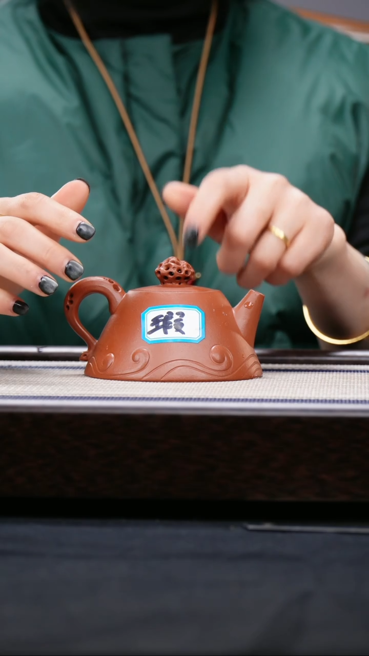 【闪购商品】紫砂茶壶大红袍 惊涛壶 