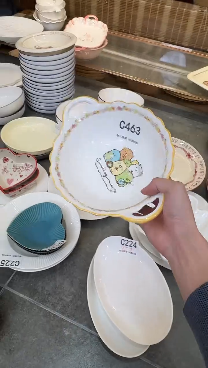 摆件陶C463-1个 陶瓷餐具库存微瑕