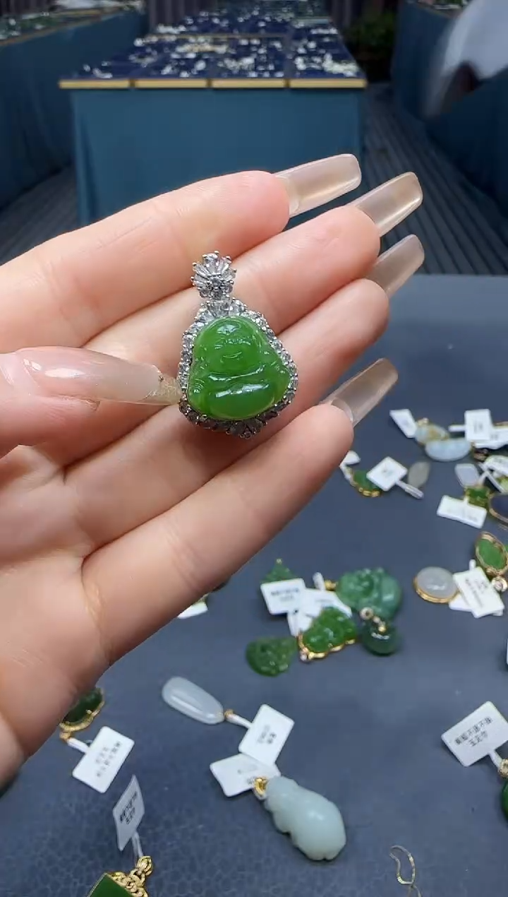 【闪购商品】和田玉挂件银S925镶嵌1