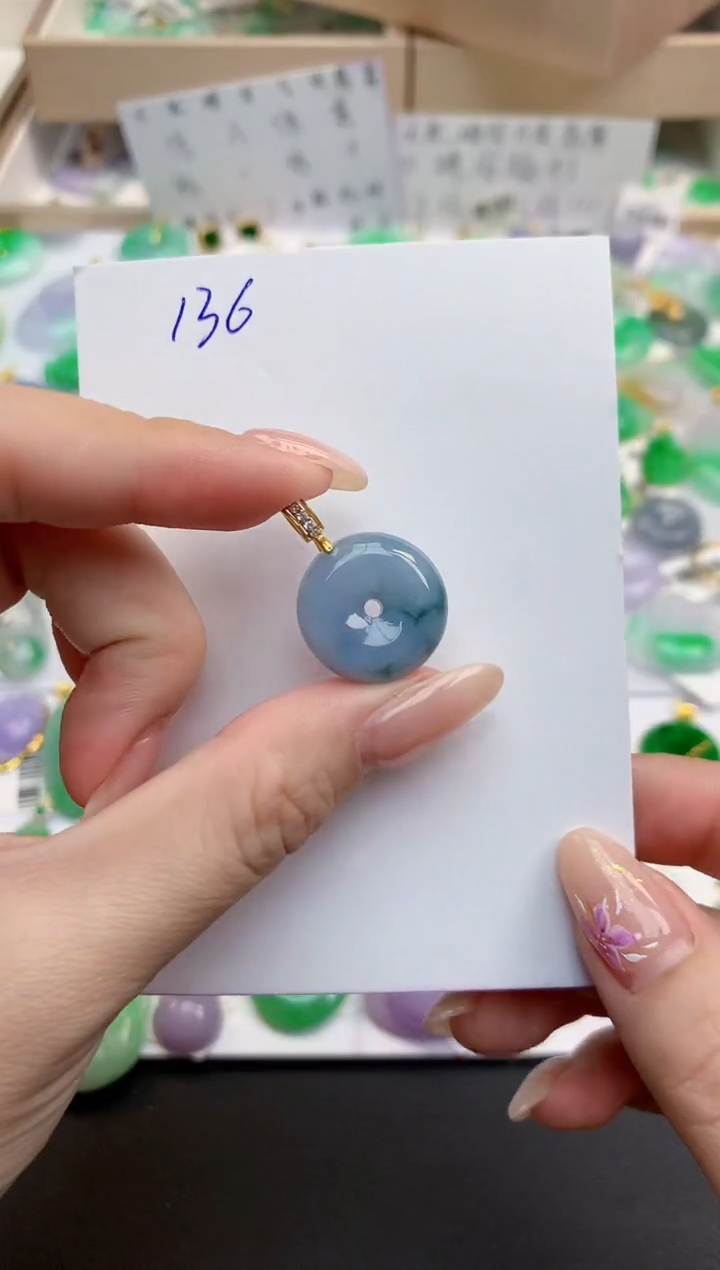 颈饰未镶嵌翡翠天然缅甸A货翡翠