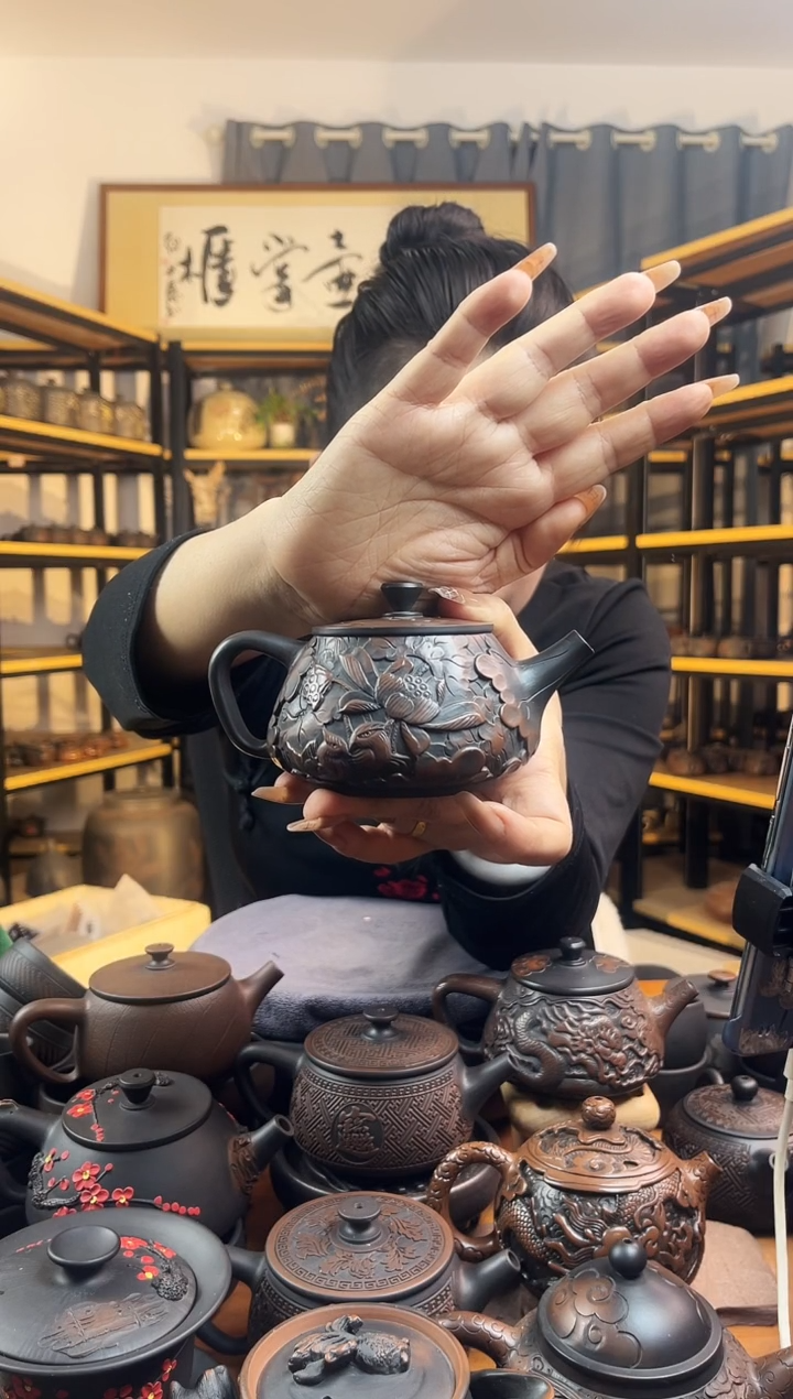 【闪购商品】壶瑕疵无礼盒 荷花石瓢 1号
