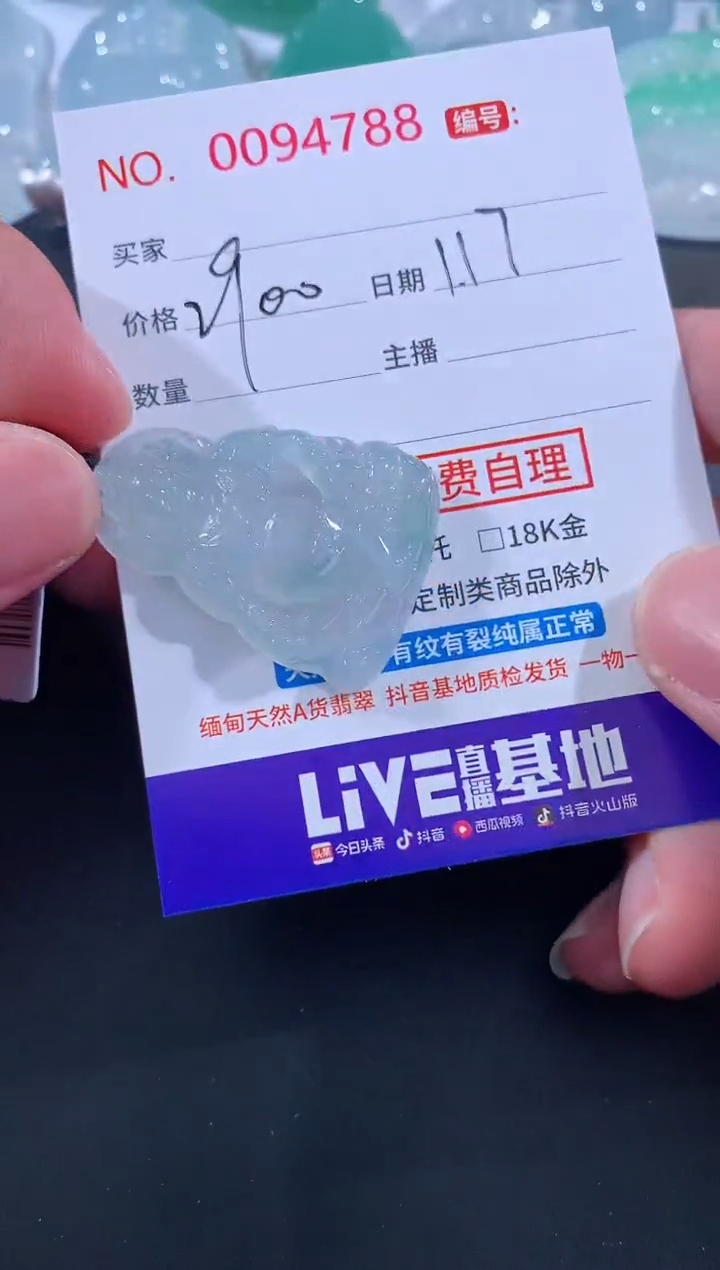 【闪购商品】翡翠颈饰未镶嵌天然缅甸A货翡翠