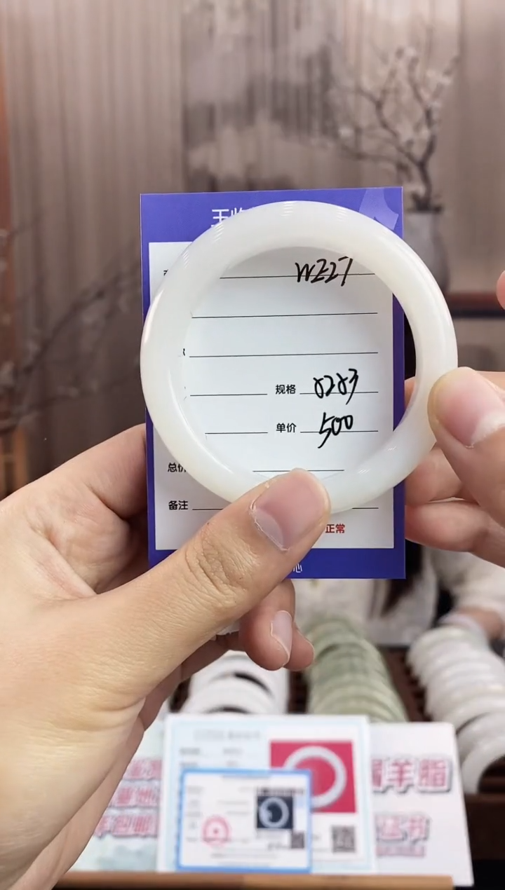 未镶嵌手镯和田玉WE27微色差