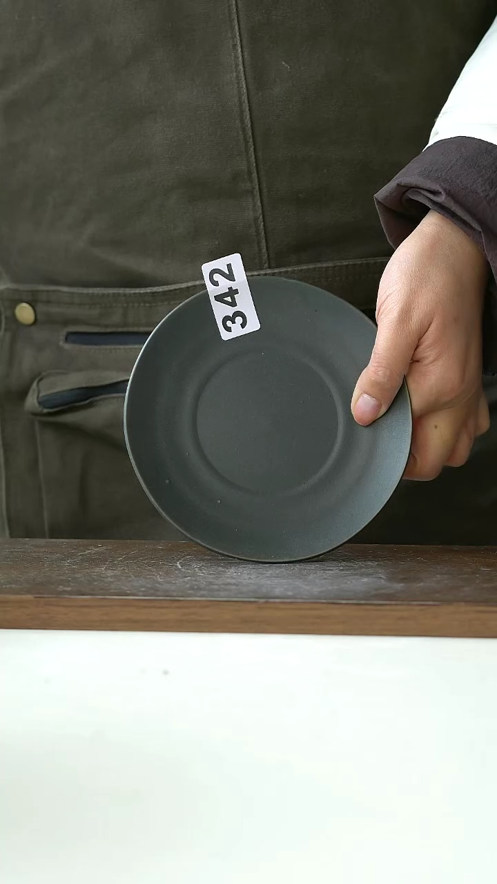 【闪购商品】陶瓷342粗陶小碟瑕疵@4-2@