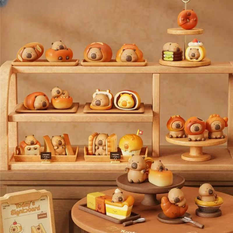 豚豚崽烘焙供坊2.0系列萌粒摆件可爱礼物女萌趣