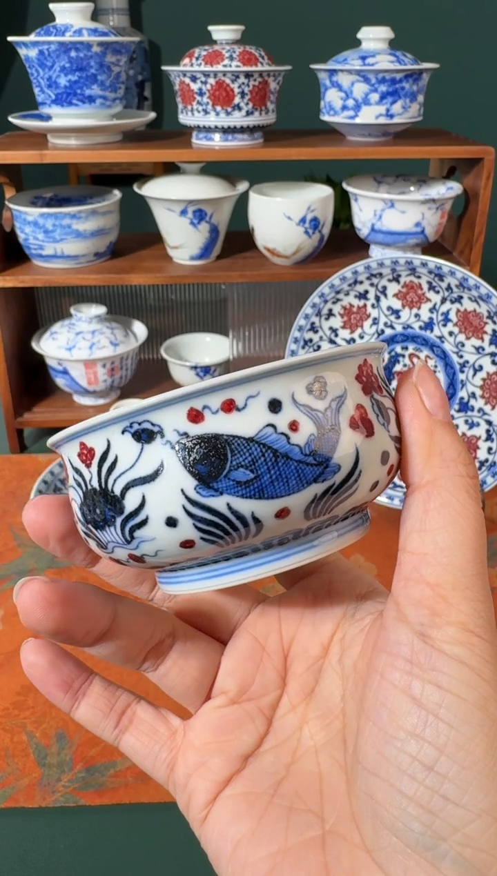 【闪购商品】杯永明尚玩鱼藻炉式杯