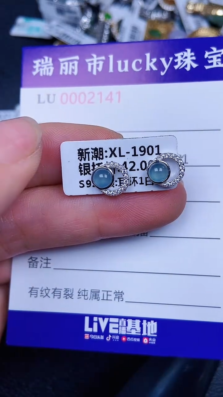 颈饰银S925镶嵌翡翠141