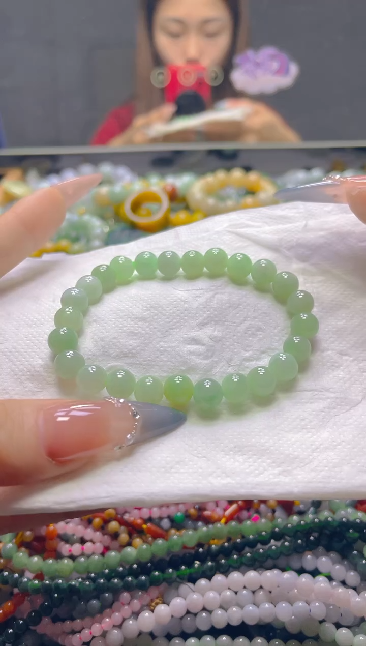 颈饰未镶嵌翡翠7MM