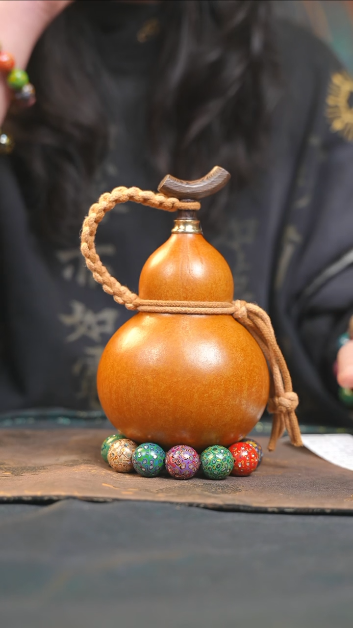 【闪购商品】YU117大漆酒葫芦不包手串及旋转底座