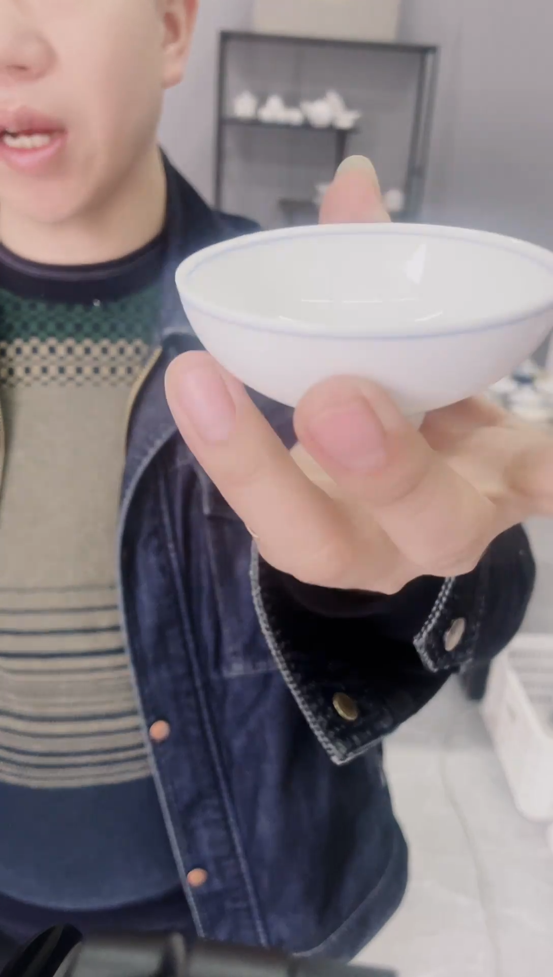 【闪购商品】【席欢李商城】蓝纹杯6个