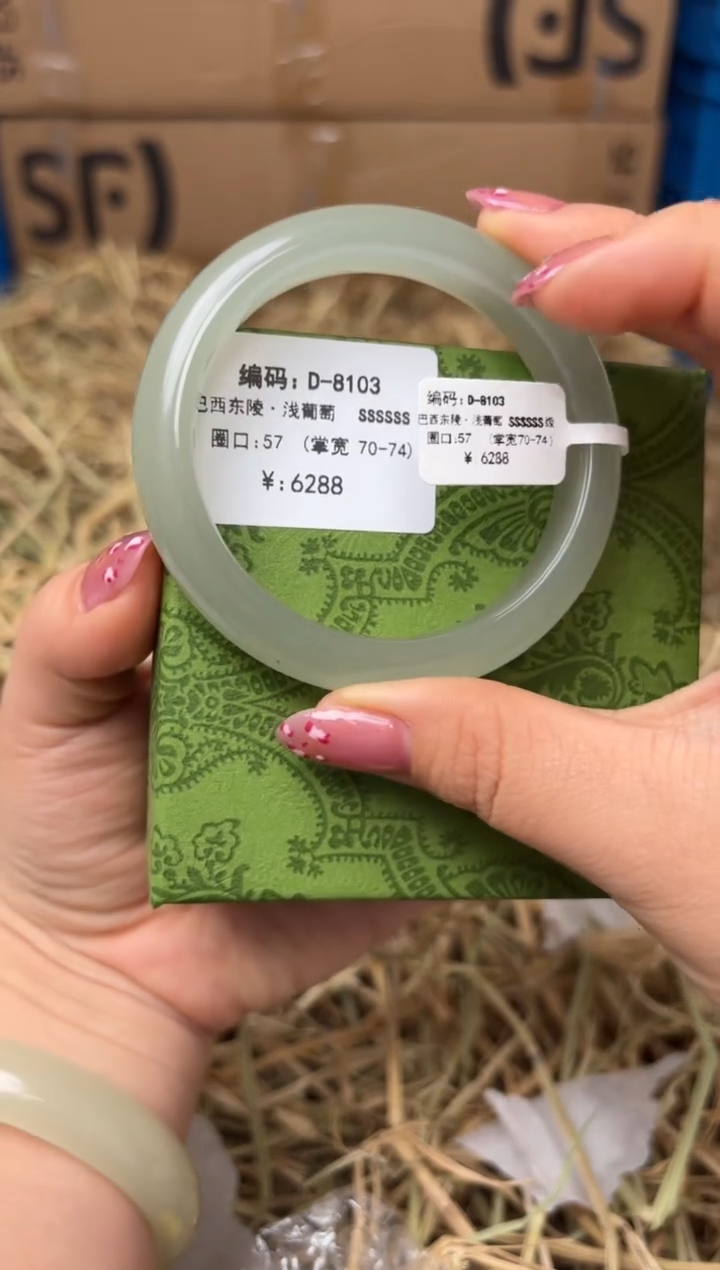 未镶嵌手镯石英质玉D-8103