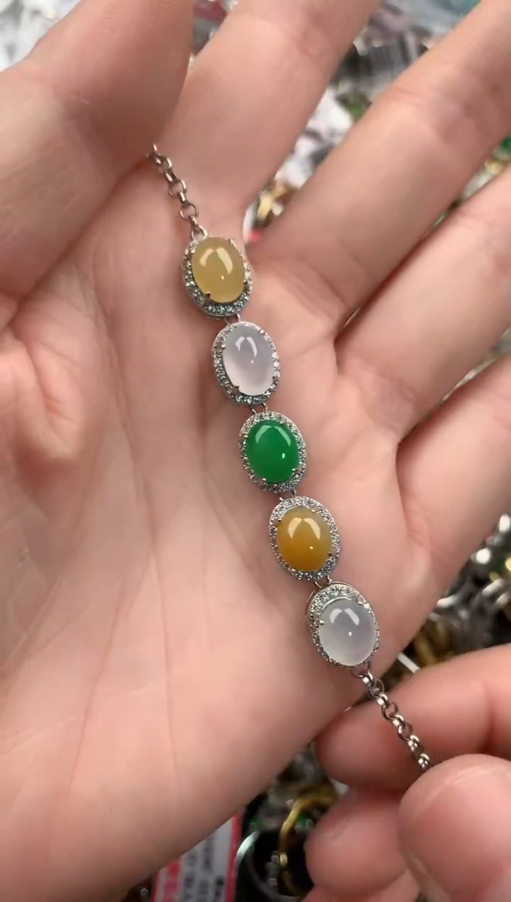 银S925镶嵌戒指翡翠999   7