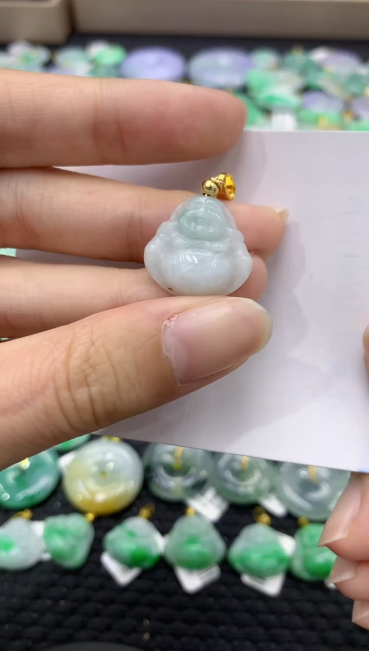 颈饰未镶嵌翡翠天然缅甸翡翠A货