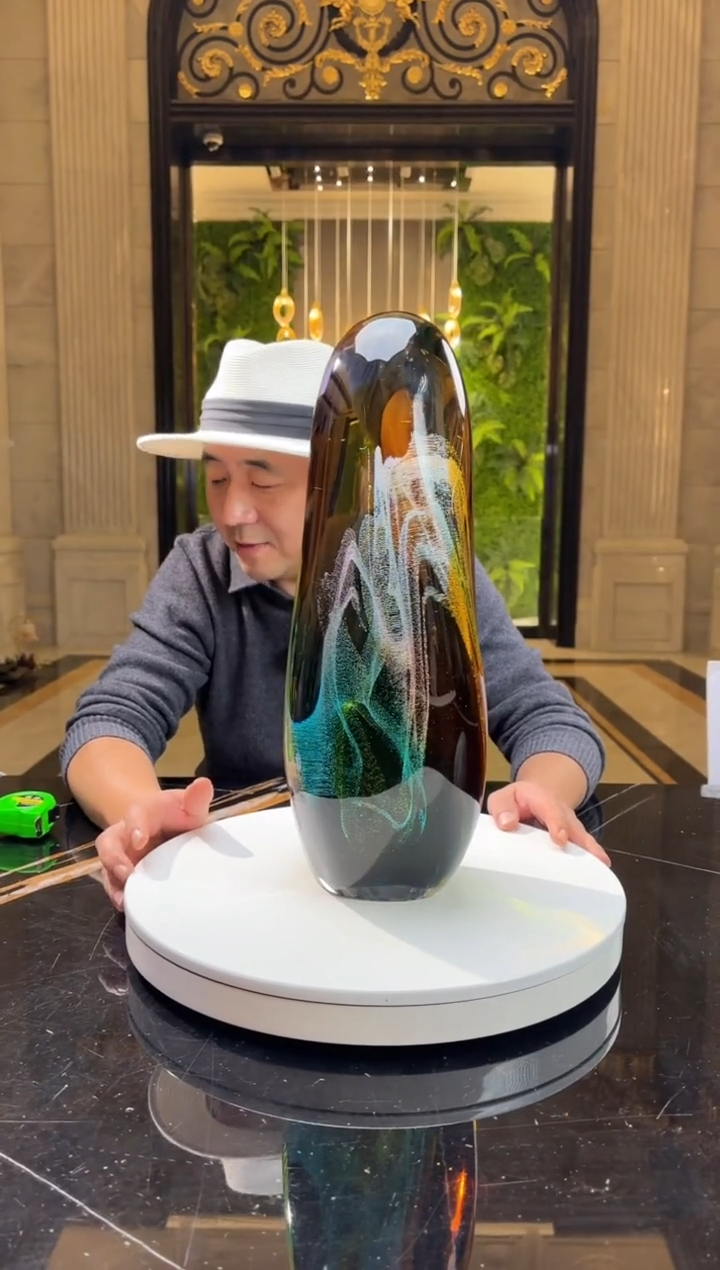 【闪购商品】茶宠月虹琉璃艺术摆件E154