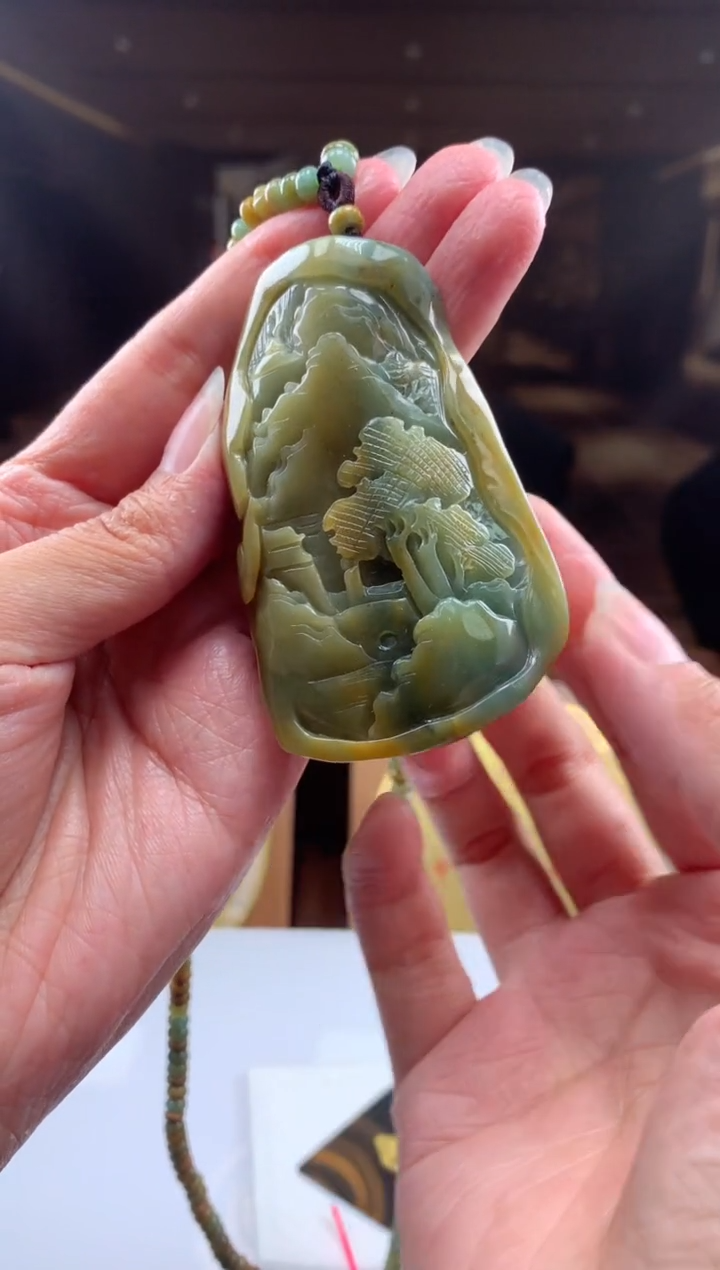 【闪购商品】定制翡翠未镶嵌挂件发货（拍一发一）