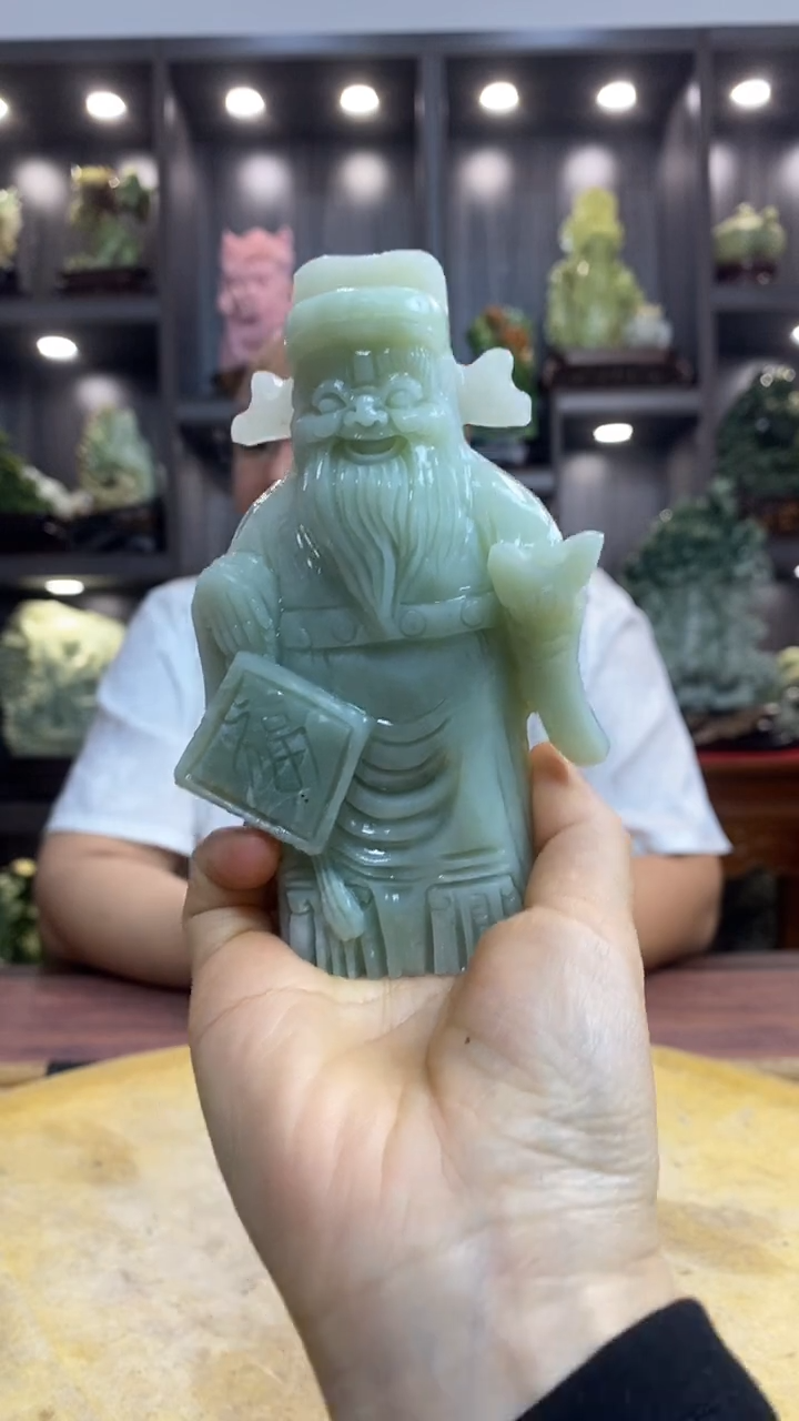 玉用****1 玉岫岩料手工雕刻摆件居家装饰送礼一物一图