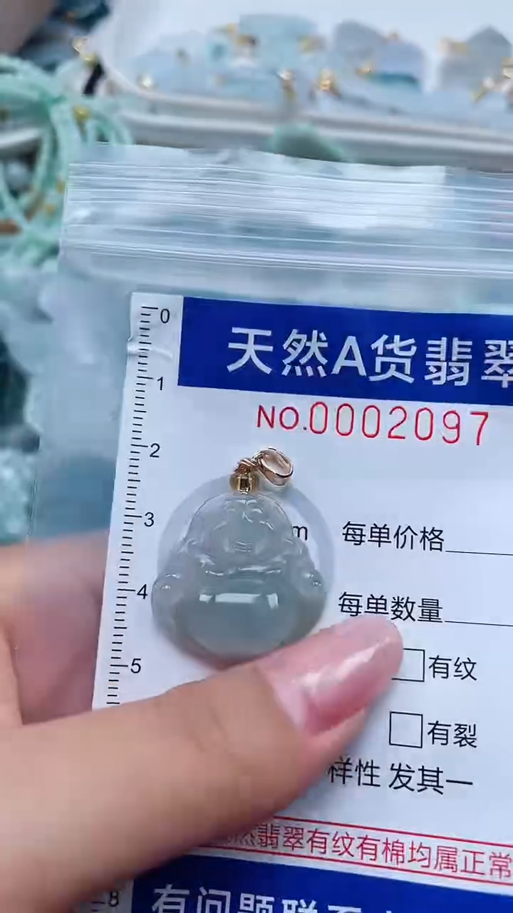 翡翠未镶嵌吊坠(不含链)                 