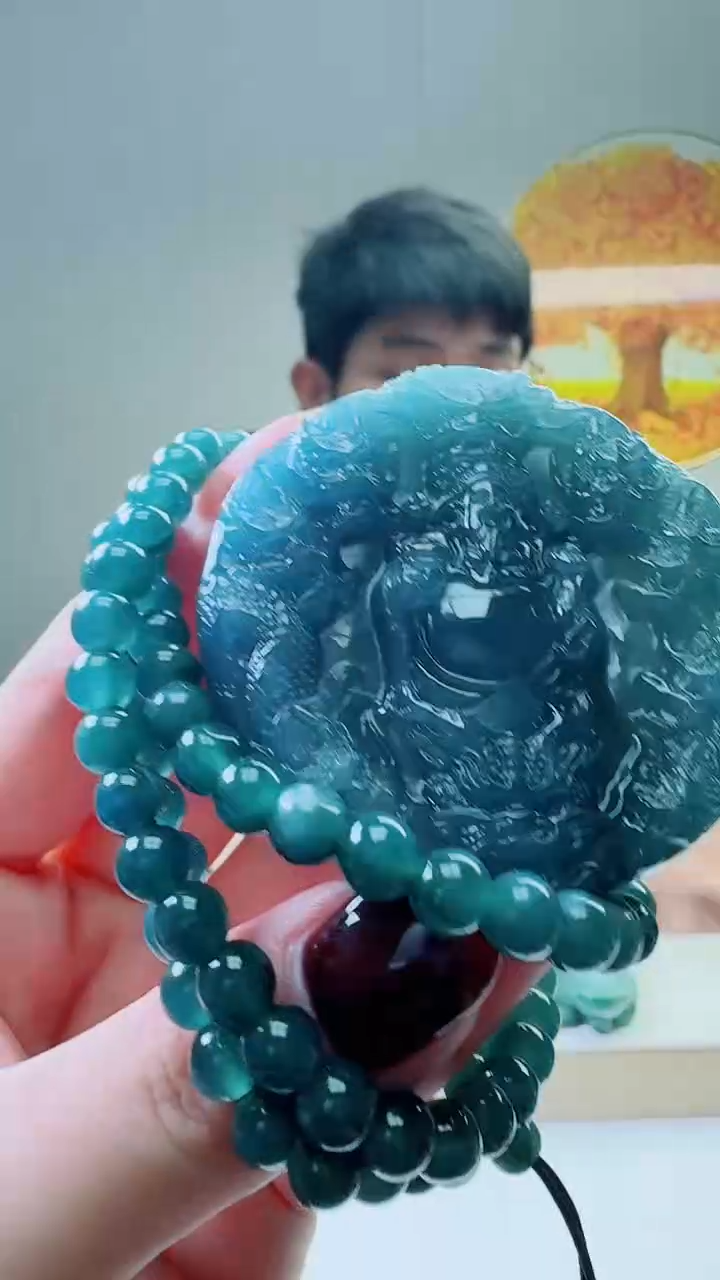 颈饰未镶嵌翡翠天然A货翡翠  多样性随机发其一     