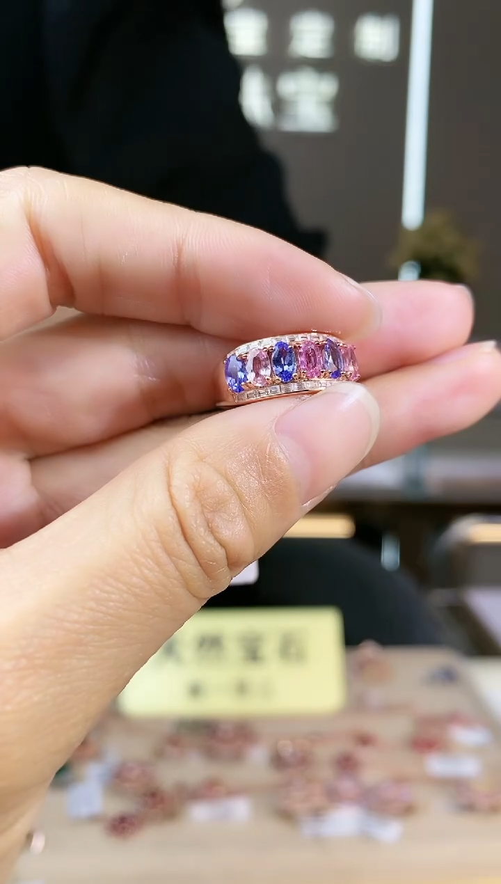 【闪购商品】蓝宝石手饰银S925镶嵌手饰