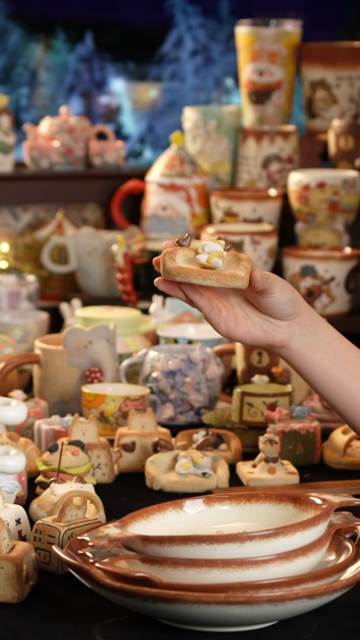 其他陶可**无景德镇釉下彩手绘设计师款陶瓷