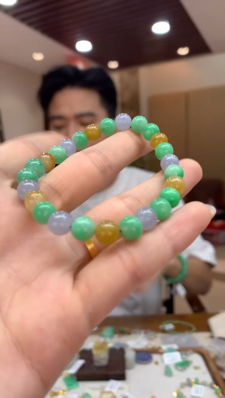 未镶嵌手串翡翠手串