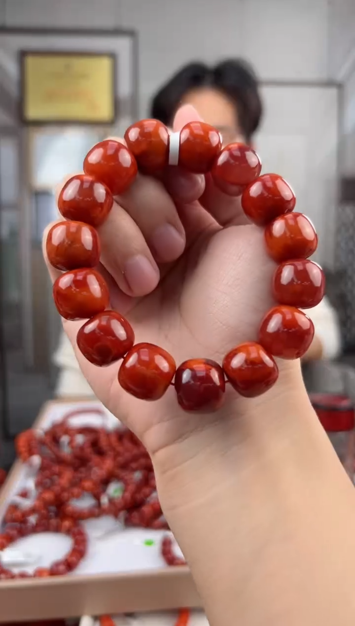 【闪购商品】南红玛瑙单圈未镶嵌@T07286@15-16MM