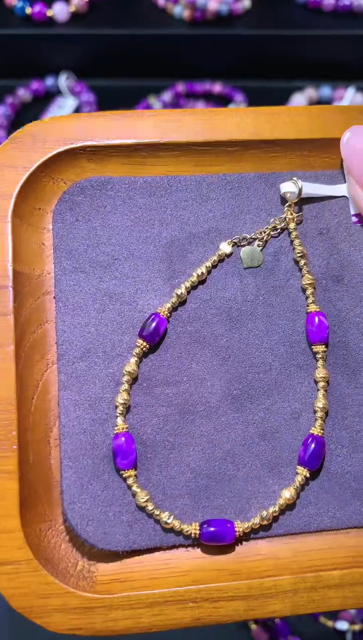 【闪购商品】苏纪石（舒俱来）.18K金镶嵌舒俱来手链