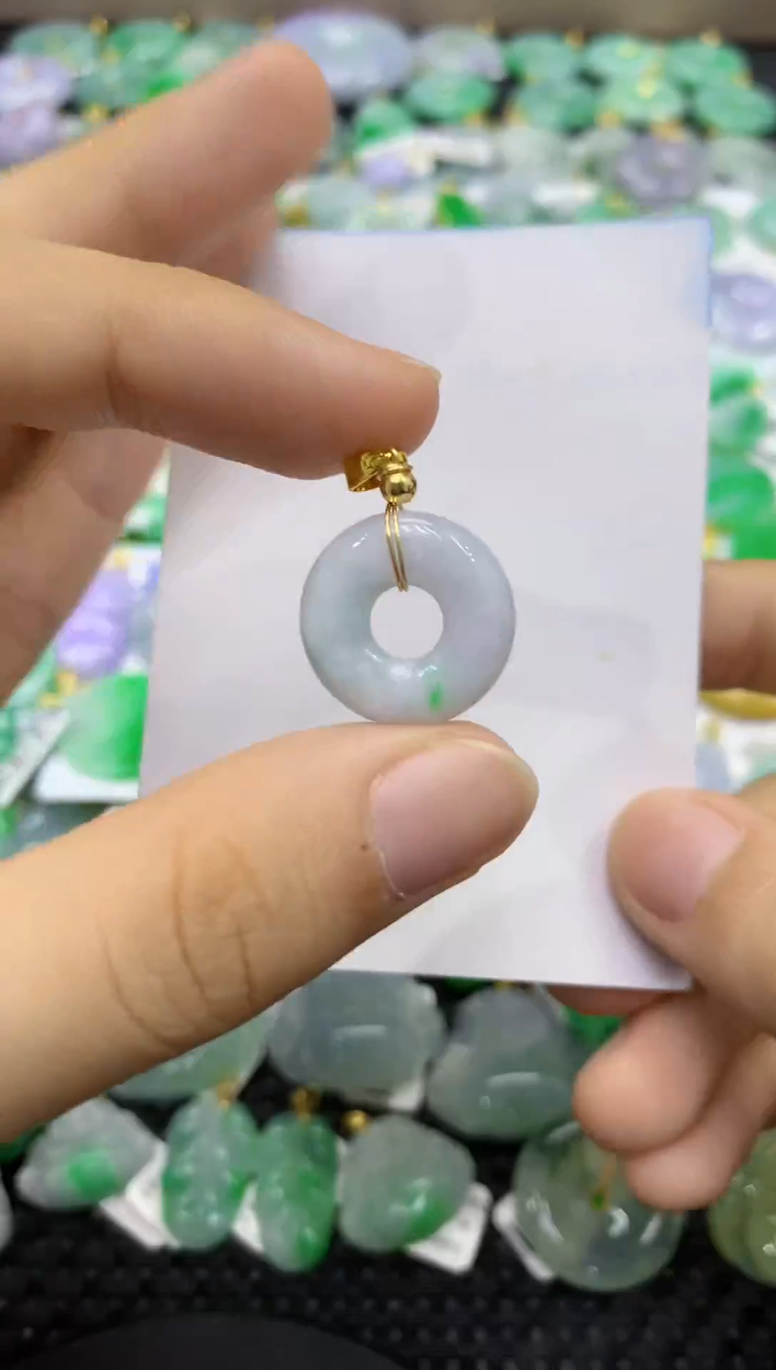 颈饰未镶嵌翡翠天然缅甸翡翠A货