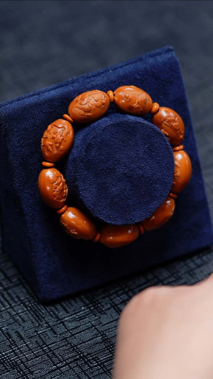 手串/手链橄榄核橄榄核 微花处理