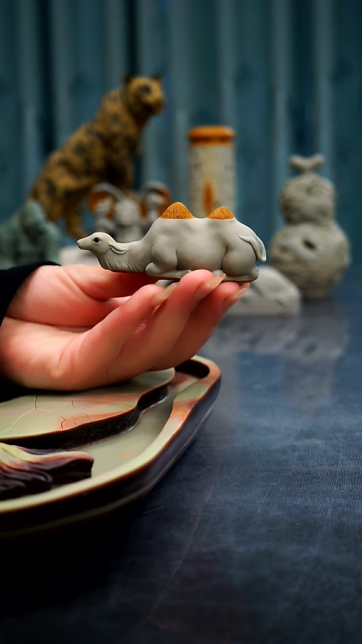 【闪购商品】松花石小骆驼茶宠