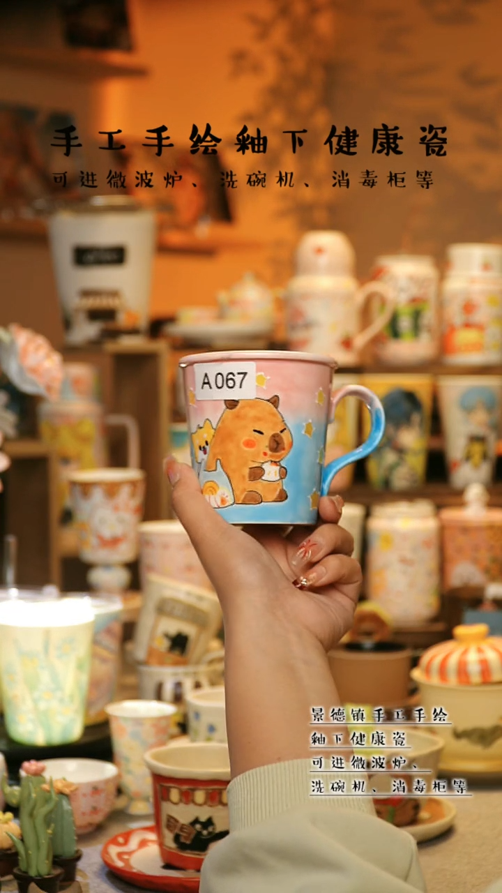 【闪购商品】杯景德镇高温釉下彩&A067