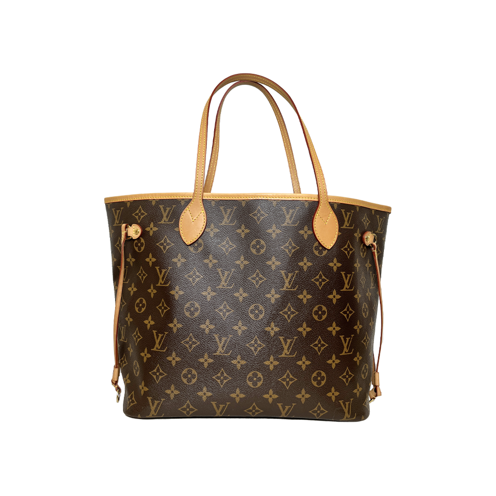 99新 LouisVuitton/路易威登 NEVERFULL中号棕色托特单肩老花包