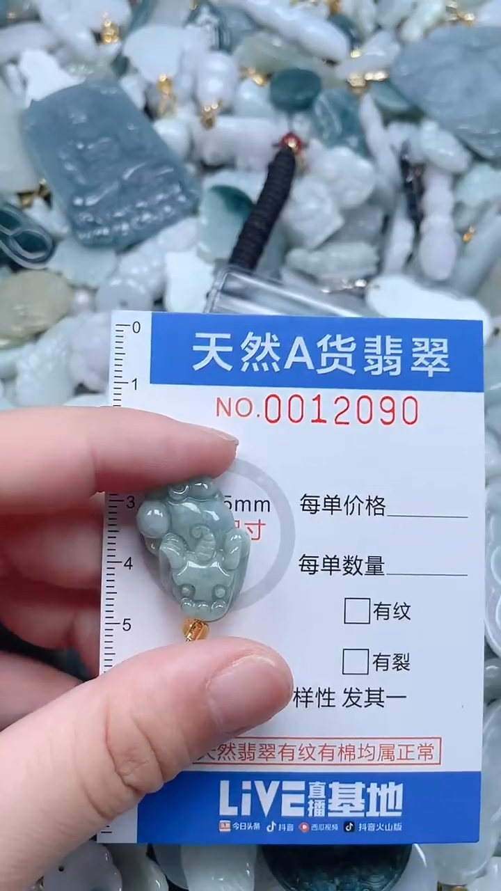 翡翠未镶嵌吊坠(不含链)1
