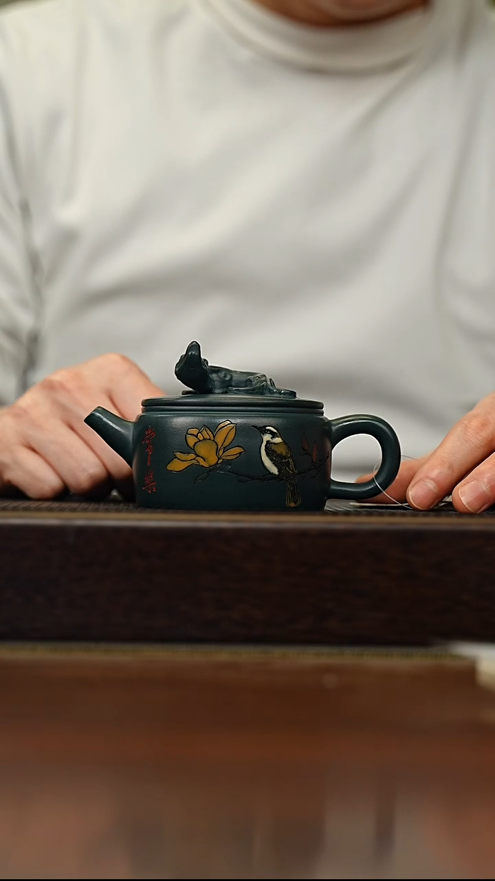 茶壶紫砂宜兴原矿 手工 紫砂壶容量150CC