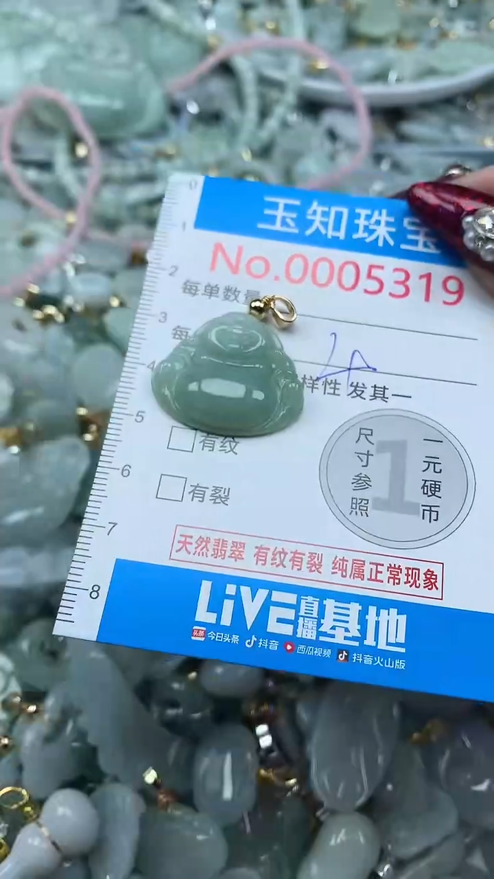 吊坠(不含链)未镶嵌翡翠5319