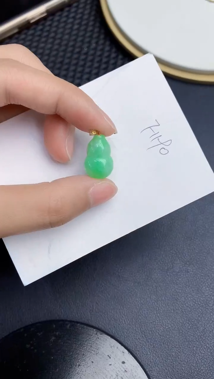 【闪购商品】翡翠颈饰18K金镶嵌000000000