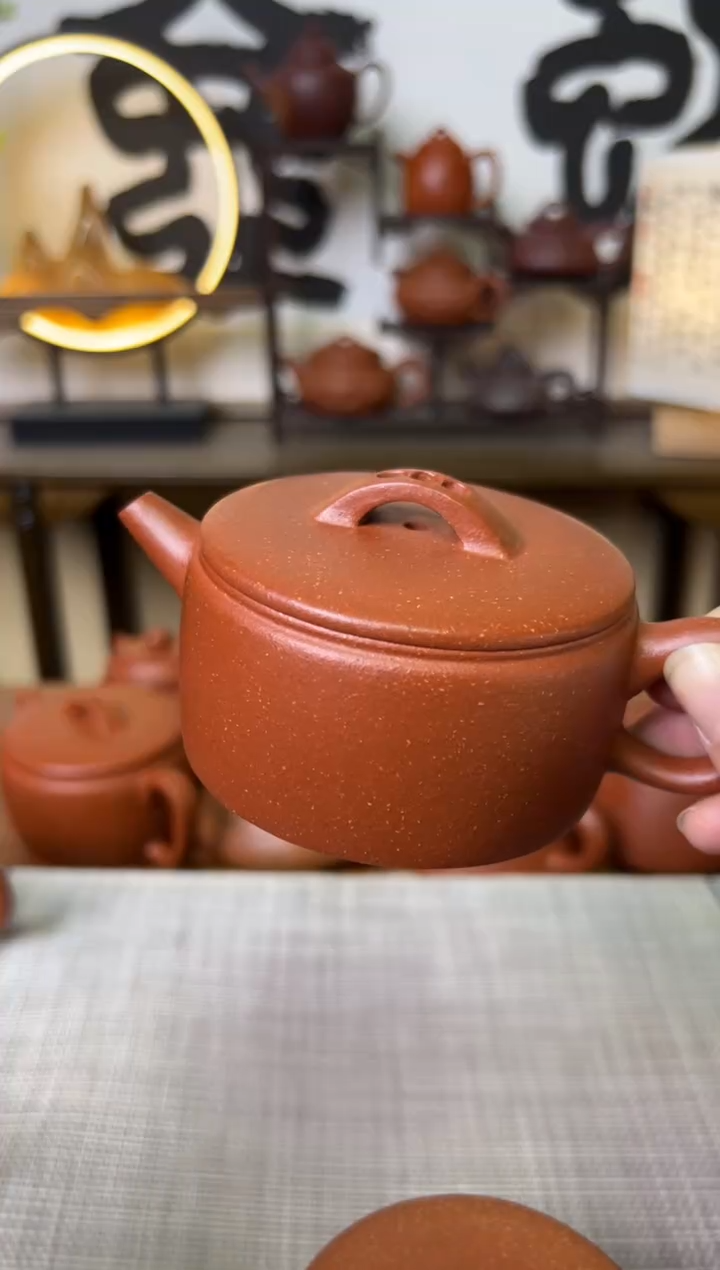 【闪购商品】段泥茶壶红降坡一片瓦130CC-甘来兵