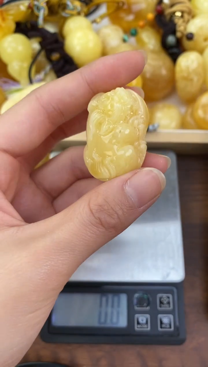 裸石琥珀未镶嵌天然琥珀蜜蜡