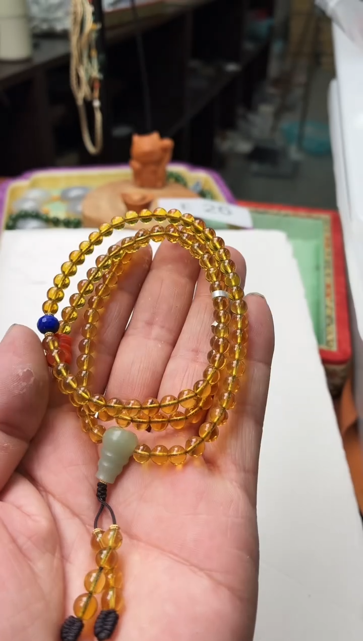 蓝珀颈饰未镶嵌E69