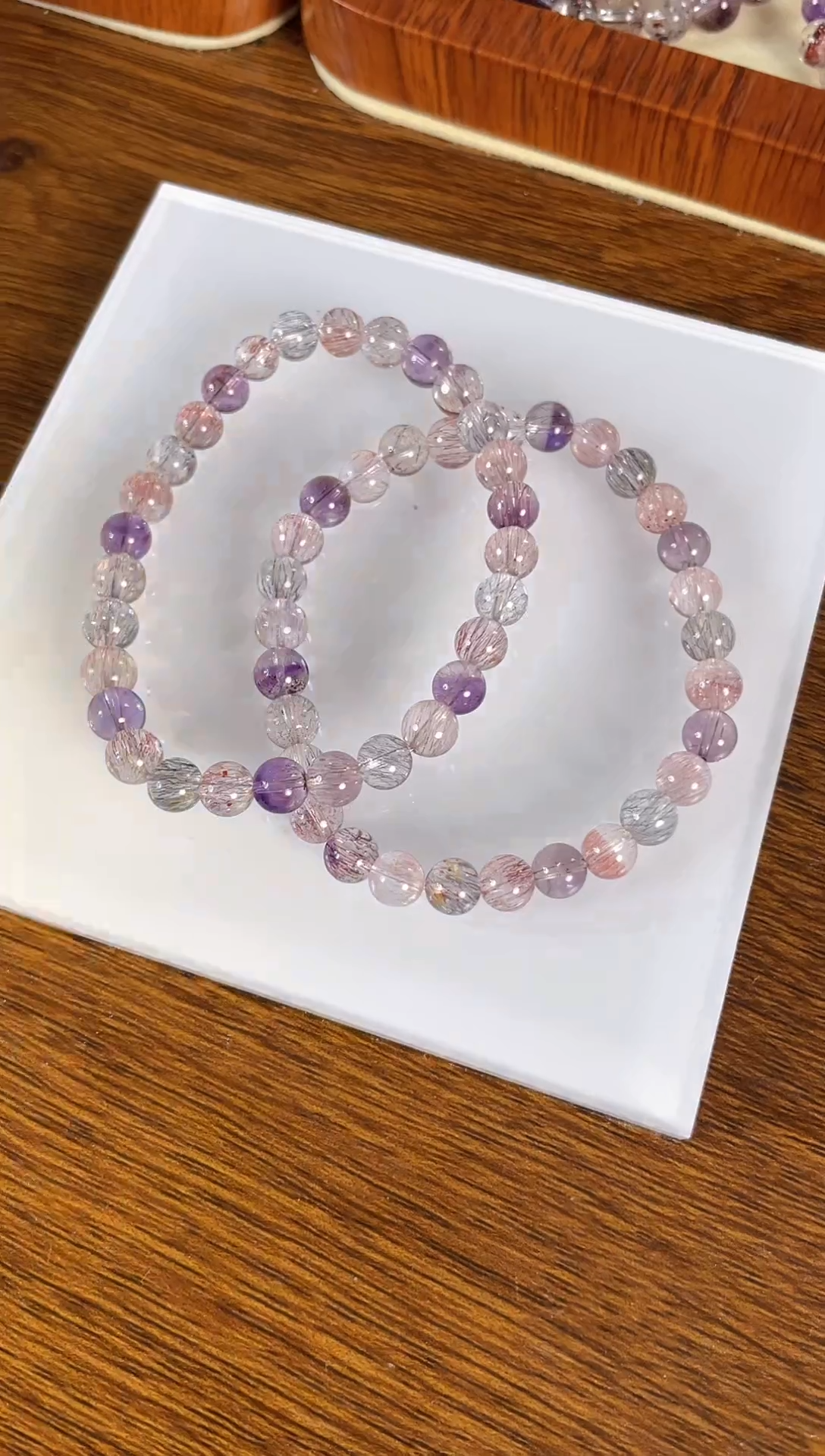 【闪购商品】水晶手链未镶嵌天然超七6mm多样性发一