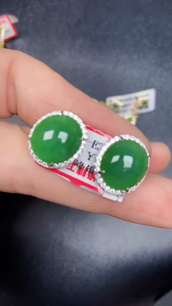 银S925镶嵌戒指翡翠2640