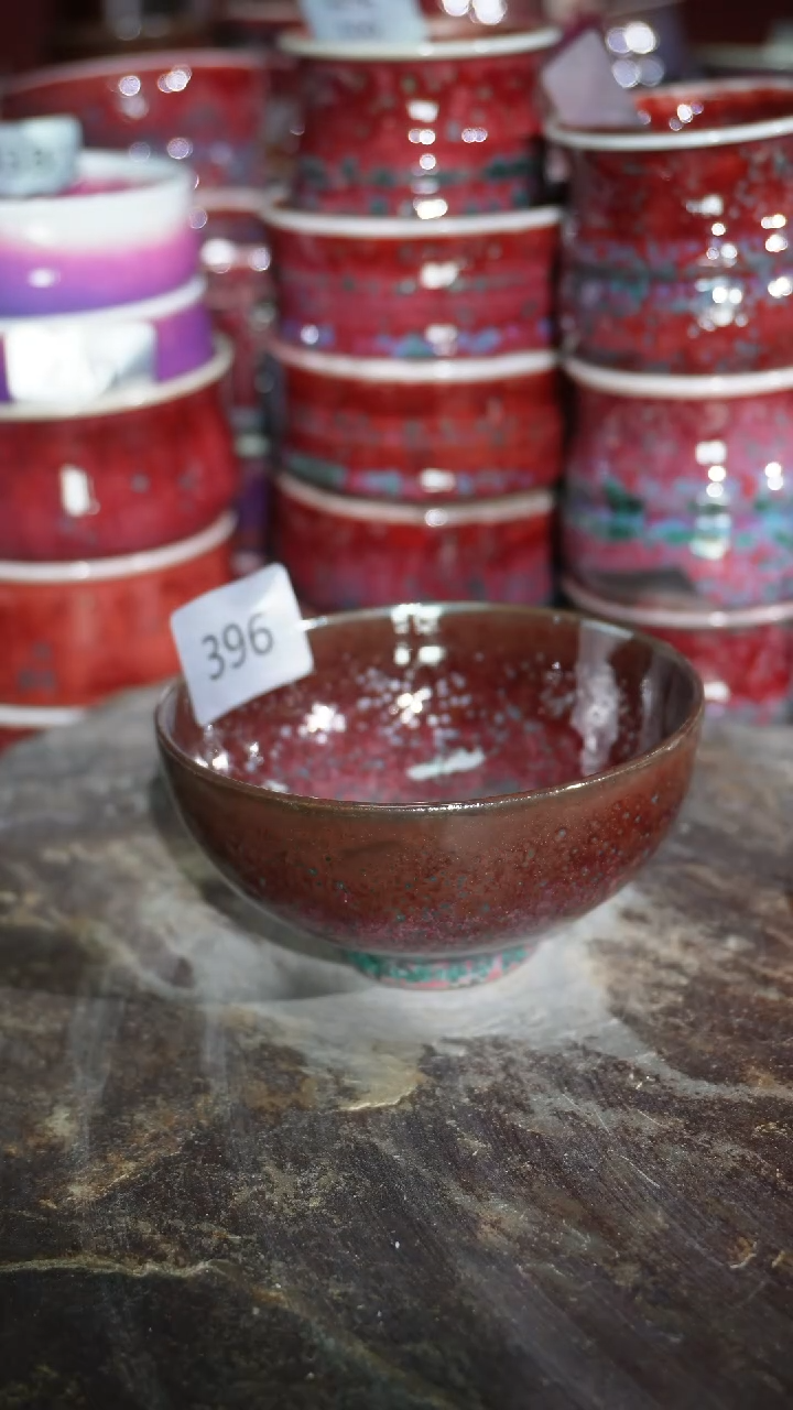 摆件陶精品窑变钧瓷茶器