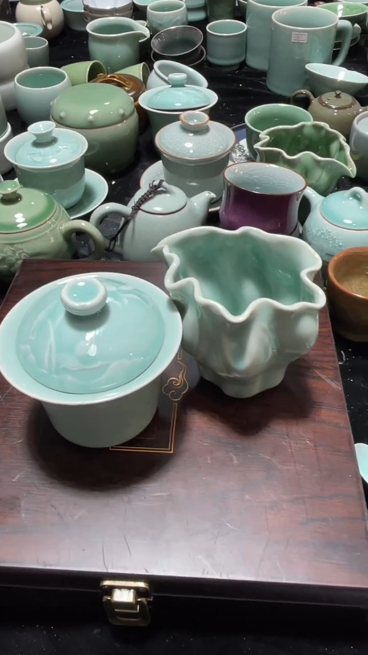 【闪购商品】1盖碗1公道 特价福利 微瑕 慧仙青瓷