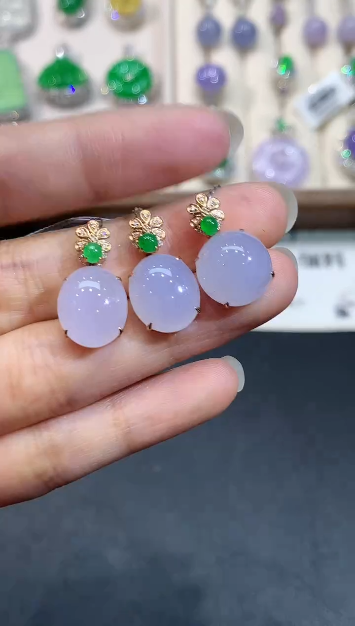 【闪购商品】翡翠吊坠(不含链)18K金镶嵌L0027多样性发其一